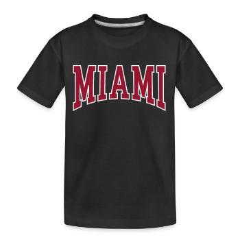 Miami - Kids' Premium Organic T-Shirt - black - Front