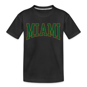 Miami - Kids' Premium Organic T-Shirt - black - Front