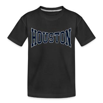 Houston - Kinder Premium Bio T-Shirt - Schwarz - Vorne