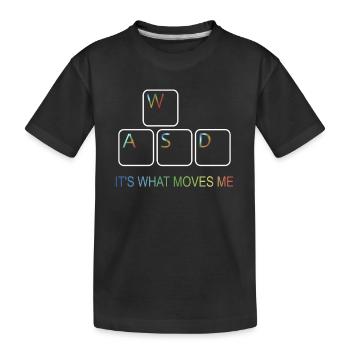 Jeu de jeu de jeu d’ordinateur - T-shirt bio Premium Enfant - noir - Devant