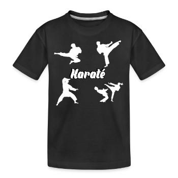 Karaté - T-shirt bio Premium Enfant - noir - Devant