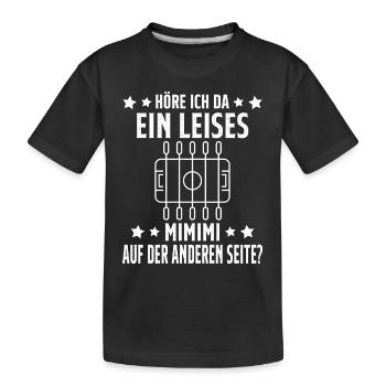 Tischfussball Geschenk Fans Wuzler Tischfussball - Kinder Premium Bio T-Shirt - Schwarz - Vorne