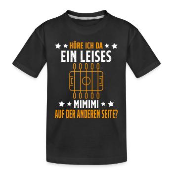 Tischfussball Geschenk Fans Wuzler Tischfussball - Kinder Premium Bio T-Shirt - Schwarz - Vorne