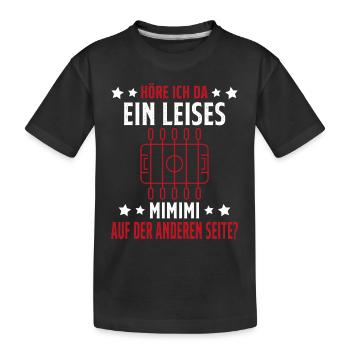 Tischfussball Geschenk Fans Wuzler Tischfussball - Kinder Premium Bio T-Shirt - Schwarz - Vorne