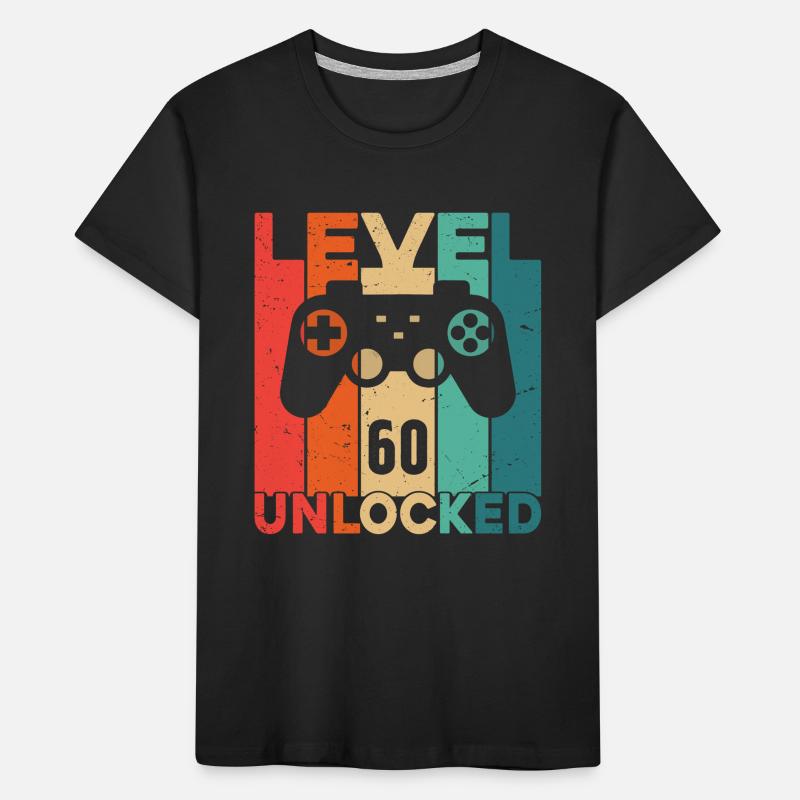 Level 60 Unlocked Kids' Premium Organic T-Shirt