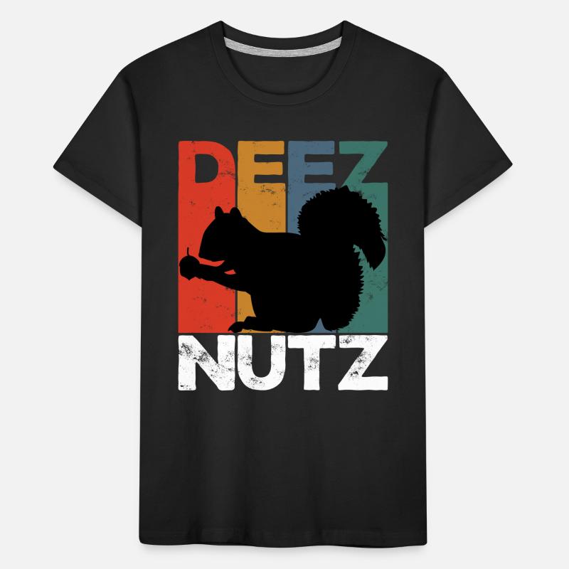 Deez Nutz Casse-Noisette Écureuil Dees Noix Tamia T-shirt bio Premium Enfant