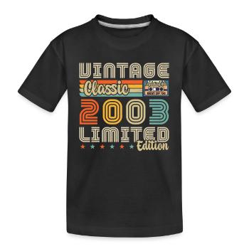 Vintage 2003 Cadeau D'anniversaire 2003 - T-shirt bio Premium Enfant - noir - Devant