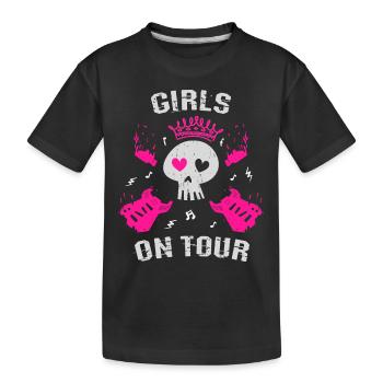 Mädels auf Tour - Kinder Premium Bio T-Shirt - Schwarz - Vorne