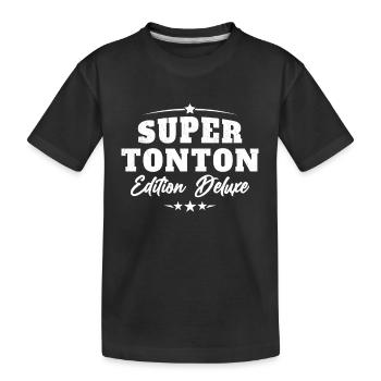 Super Tonton Édition Deluxe - T-shirt bio Premium Enfant - noir - Devant