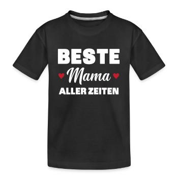 Beste Mutter aller Zeiten - Kinder Premium Bio T-Shirt - Schwarz - Vorne