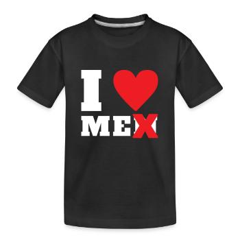 J'aime les hommes, je m'aime - T-shirt bio Premium Enfant - noir - Devant