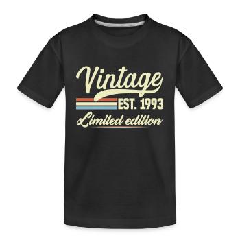 Vintage 1993 Cadeau D'anniversaire 1993 - T-shirt bio Premium Enfant - noir - Devant