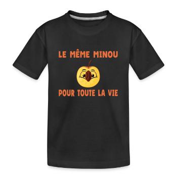 EVG Drôle Le Même Minou pour toute la vie - T-shirt bio Premium Enfant - noir - Devant
