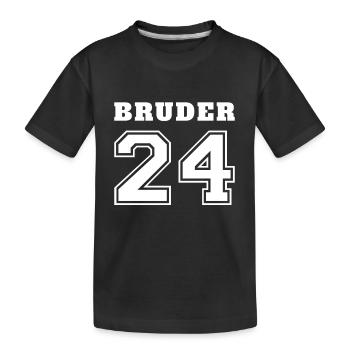 Brother 2024 Pregnancy Announcement - Kids' Premium Organic T-Shirt - black - Front