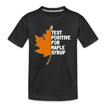 Sirop d’érable Maple Tree Sap Tapping Sugaring Tapper - T-shirt bio Premium Enfant - noir - Devant