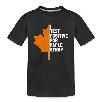 Sirop d’érable Maple Tree Sap Tapping Sugaring Tapper - T-shirt bio Premium Enfant - noir - Devant