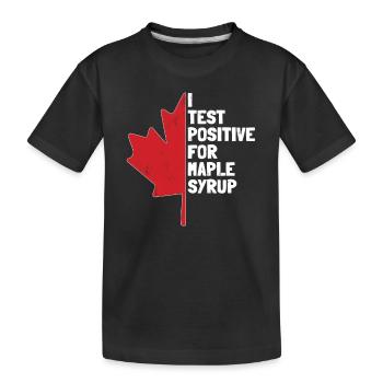 Sirop d’érable Maple Tree Sap Tapping Sugaring Tapper - T-shirt bio Premium Enfant - noir - Devant