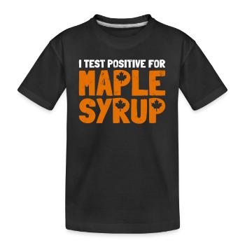 Sirop d’érable Maple Tree Sap Tapping Sugaring Tapper - T-shirt bio Premium Enfant - noir - Devant