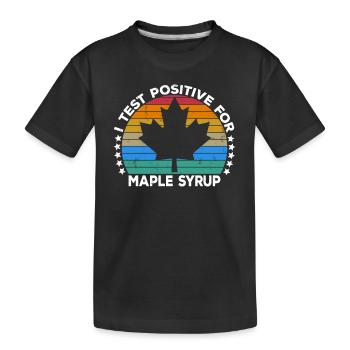 Sirop d’érable Maple Tree Sap Tapping Sugaring Tapper - T-shirt bio Premium Enfant - noir - Devant