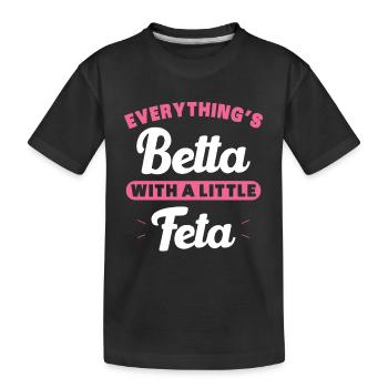 Betta Poisson piscicole aquarium aquarium cadeau - T-shirt bio Premium Enfant - noir - Devant