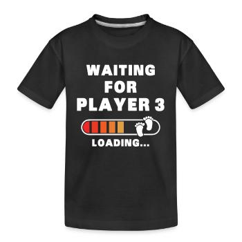 First Time Dad Mom Dad Mommy First Child - Kids' Premium Organic T-Shirt - black - Front