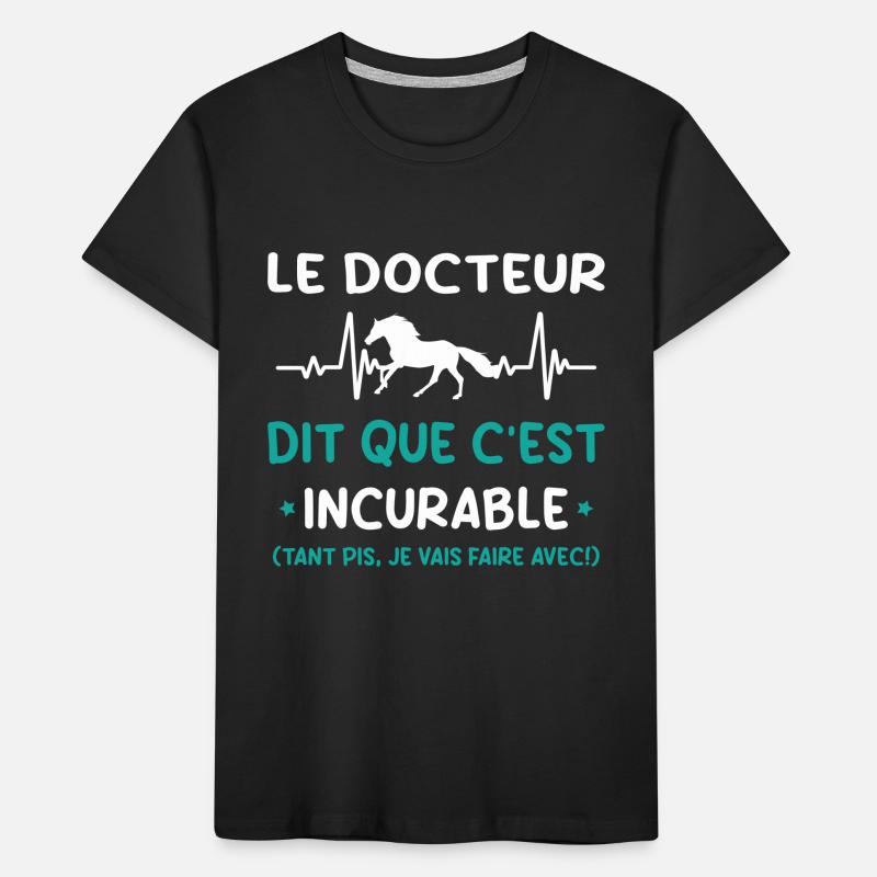 Cheval - c'est incurable T-shirt bio Premium Enfant