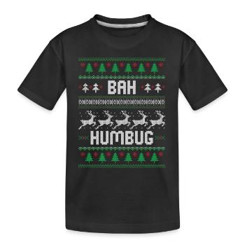 Bah Humbug Noël - T-shirt bio Premium Enfant - noir - Devant