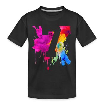 7 YEARS 7TH BIRTHDAY - Kids' Premium Organic T-Shirt - black - Front