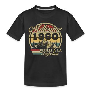 Vintage 1960's Vintage 1960's Birthday Gift - Kids' Premium Organic T-Shirt - black - Front