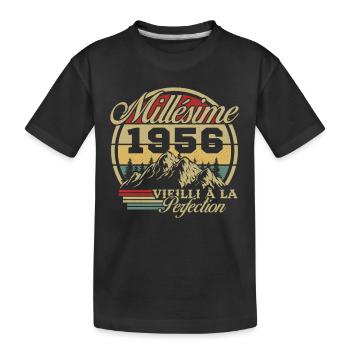 Vintage 1956, Vintage 1956 Birthday Gift - Kids' Premium Organic T-Shirt - black - Front