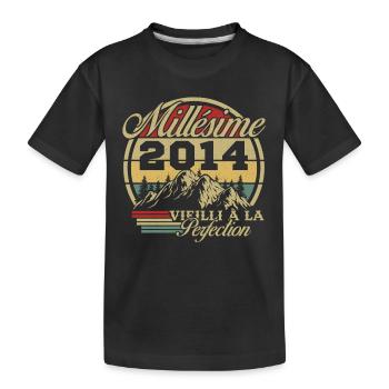 Jahrgang 2014 - Kinder Premium Bio T-Shirt - Schwarz - Vorne