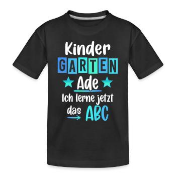Kindergarten Geschafft 2026 Kita Abgänger 2026 - Kinder Premium Bio T-Shirt - Schwarz - Vorne