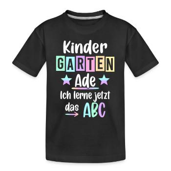 Kindergarten Geschafft 2026 Kita Abgänger 2026 - Kinder Premium Bio T-Shirt - Schwarz - Vorne