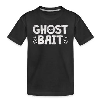 Ghost Bait Paranormal Investigator Spirit Hunt - Kids' Premium Organic T-Shirt - black - Front