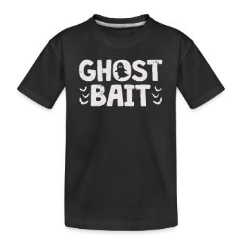 Ghost Bait Paranormal Investigator Spirit Hunt - Kids' Premium Organic T-Shirt - black - Front