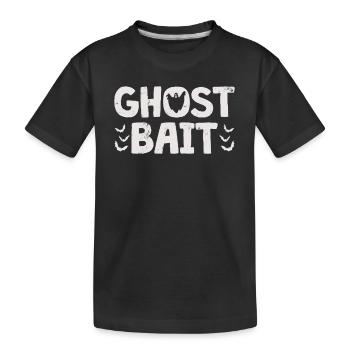 Ghost Bait Paranormal Investigator Spirit Hunt - Kids' Premium Organic T-Shirt - black - Front