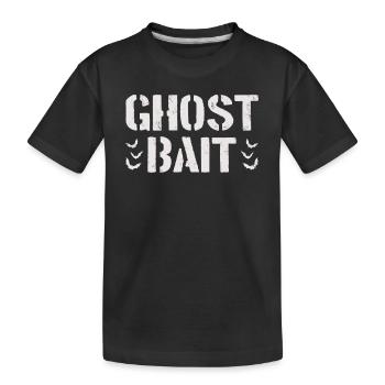 Ghost Bait Paranormal Investigator Spirit Hunt - Kids' Premium Organic T-Shirt - black - Front