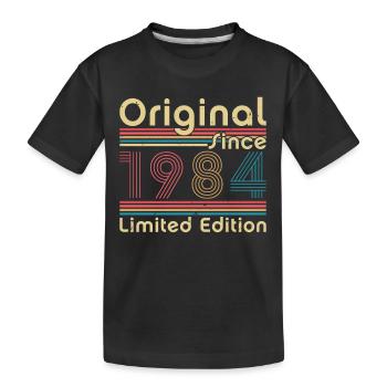 Vinatge 1984 Geburtstagsgeschenk - Kinder Premium Bio T-Shirt - Schwarz - Vorne