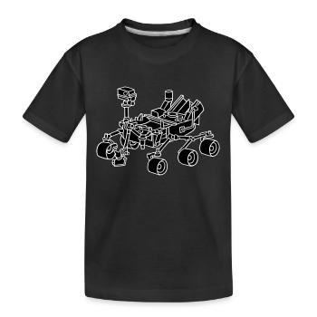 Curiosity, le Mars Rover 2 - T-shirt bio Premium Enfant - noir - Devant