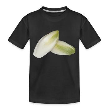 salad salad lettuce halloween vegetables vegetables1 - Kids' Premium Organic T-Shirt - black - Front