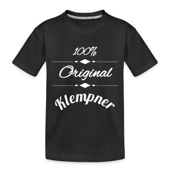 Klempner - Kinder Premium Bio T-Shirt - Schwarz - Vorne