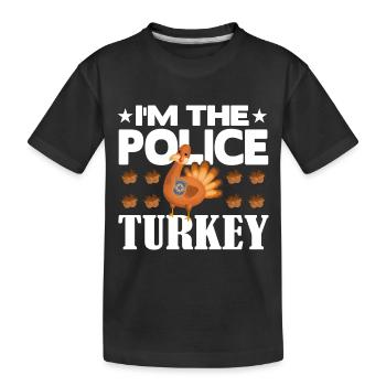 Je suis la police turque - T-shirt bio Premium Enfant - noir - Devant