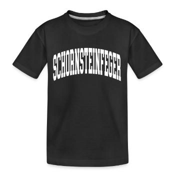Schornsteinfeger - Kinder Premium Bio T-Shirt - Schwarz - Vorne