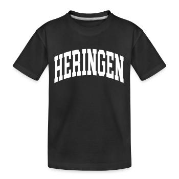 Heringen - Kinder Premium Bio T-Shirt - Schwarz - Vorne