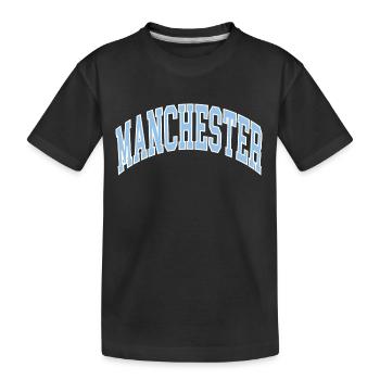 Manchester - Kids' Premium Organic T-Shirt - black - Front