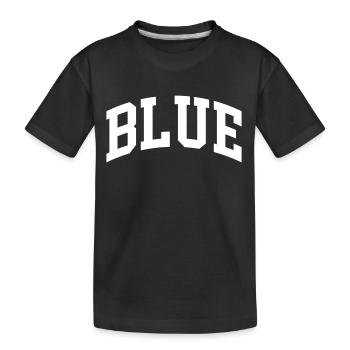 Blue - Kinder Premium Bio T-Shirt - Schwarz - Vorne