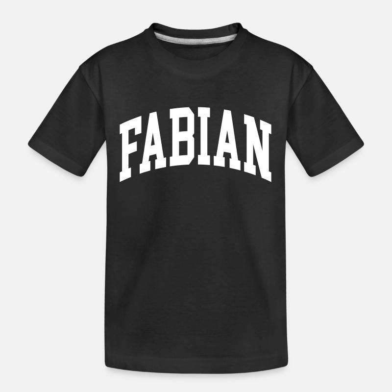 Fabian - Kinder Premium Bio T-Shirt - Schwarz