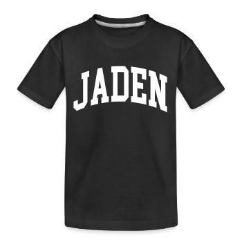 Jaden - Kids' Premium Organic T-Shirt - black - Front