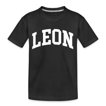 Leon - Kids' Premium Organic T-Shirt - black - Front
