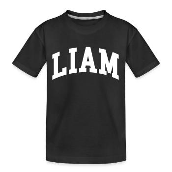 Liam - Kinder Premium Bio T-Shirt - Schwarz - Vorne